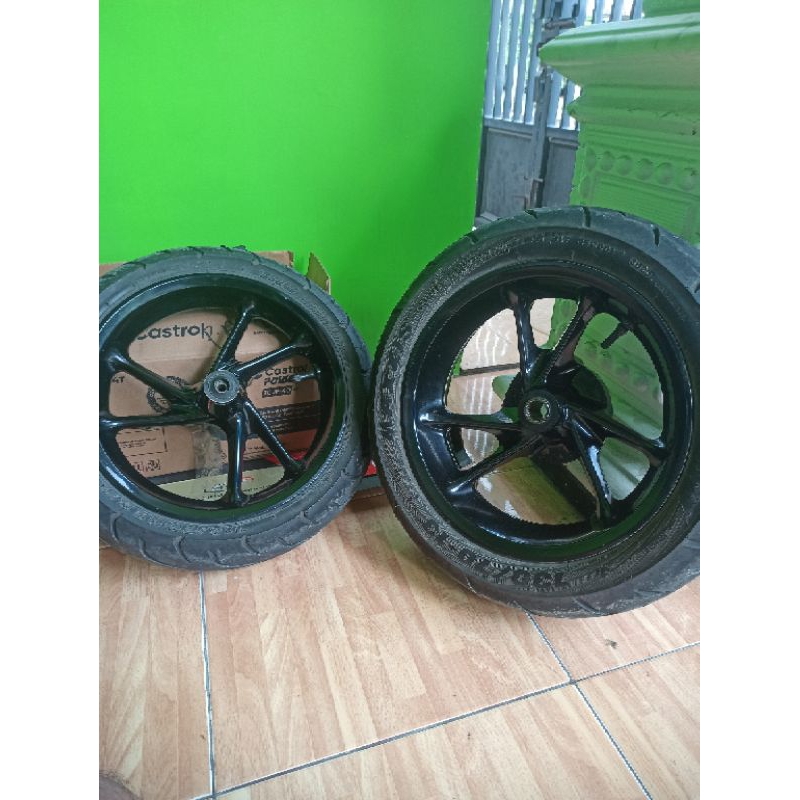 rekber velg nmax repaint hitam glossy