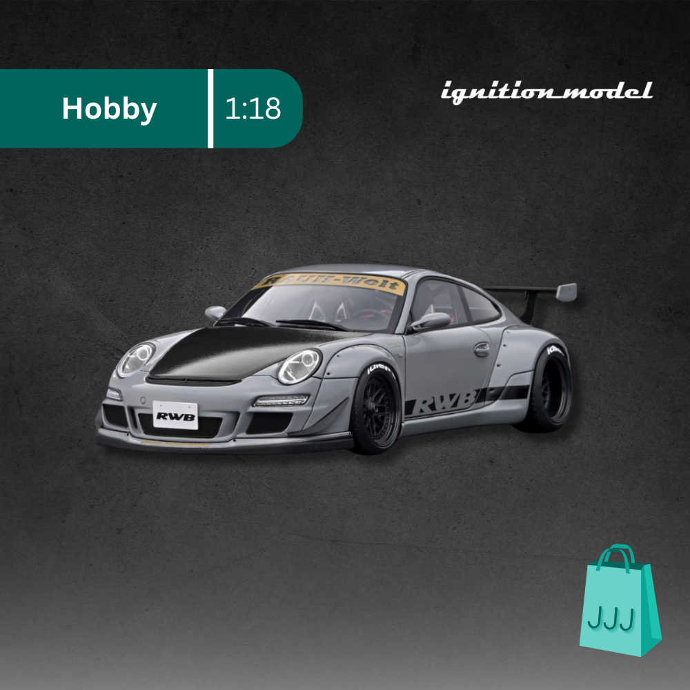 Ignition Model / 1:18 Porsche RWB 997 GT3 Gray / Diecast