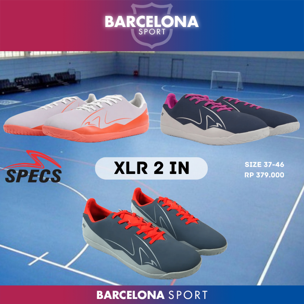 Specs XLR 2 - Sepatu Futsal Size 37-46
