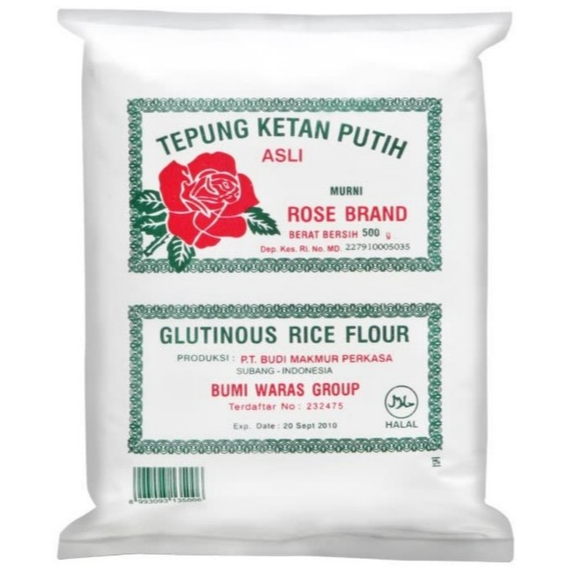 

Tepung Ketan Putih Rose Brand 500gr
