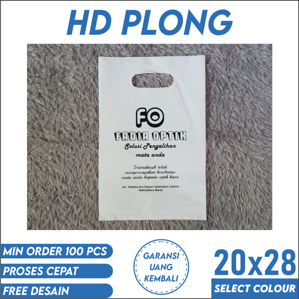 

Custom 100 Pcs Plastik Sablon HD Plong 20x28cm Custom FREE DESIGN, Plastik Murah, Plastik Custom, Plastik COD, Plastik HD Plong, Plastik