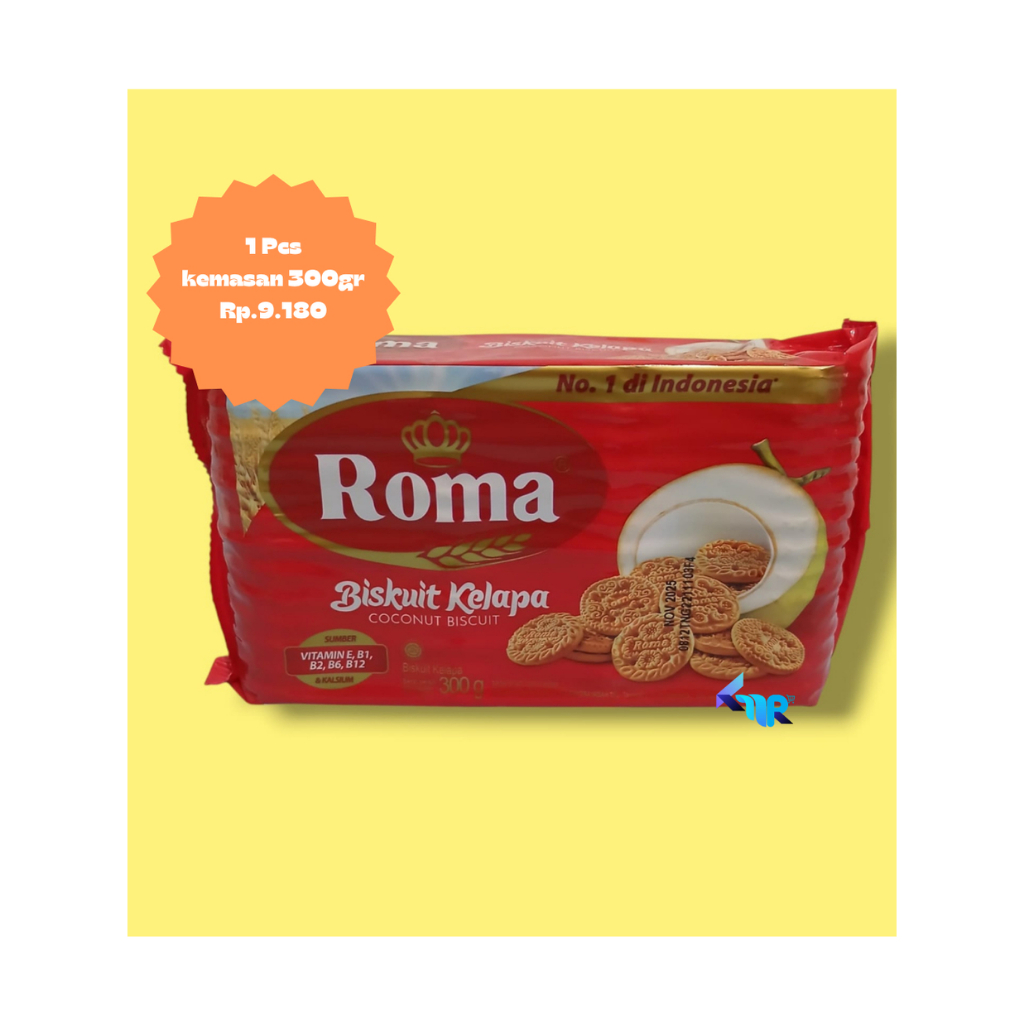 

Biskuit Roma Kelapa kemasan 300gr