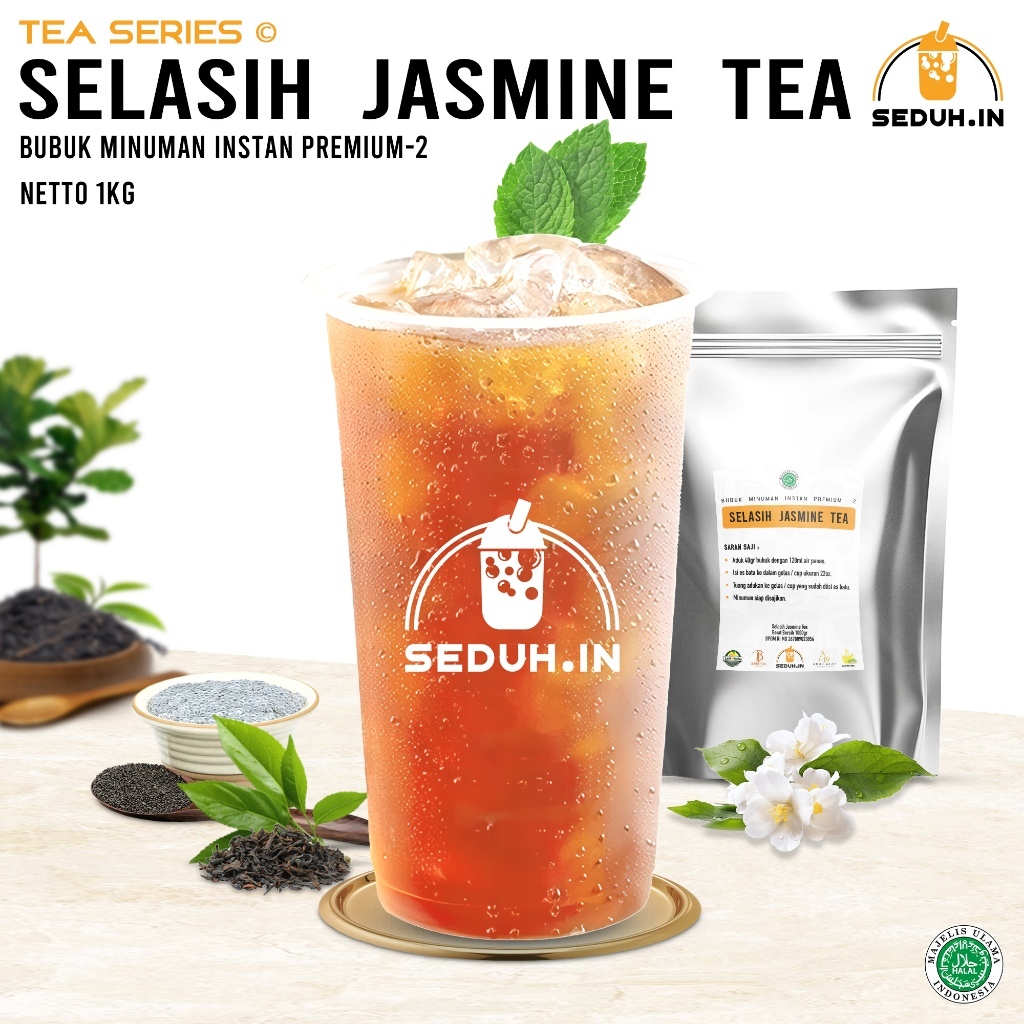 

SDF Bubuk Jasmine Tea Topping Selasih 1kg