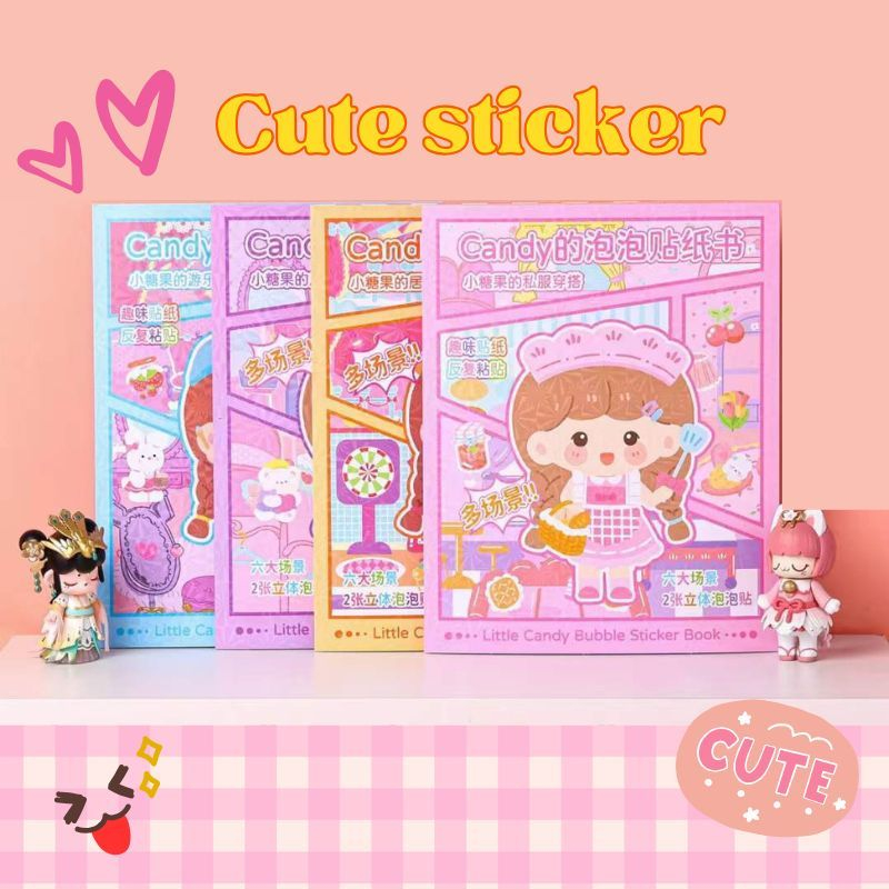 

-SS- BUKU STIKER DIY BP-BPAN MOTIF KAWAII GIRL / STICKER DRESS UP BOOK / STIKER BOOK TIMBUL TERMURAH