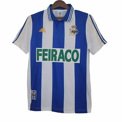 JERSEY DEPORTIVO LA CORUNA HOME 1999 2000 RETRO 100% BEST QUALITY