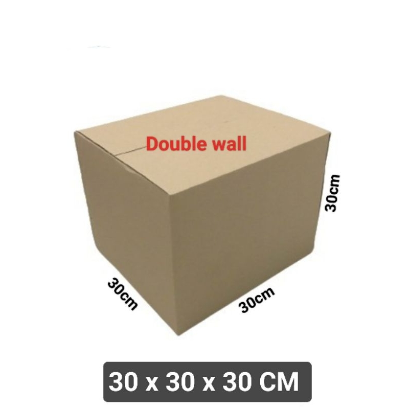 

Kardus box Uk. 30x30x30 cm DOUBLE WALL POLOS