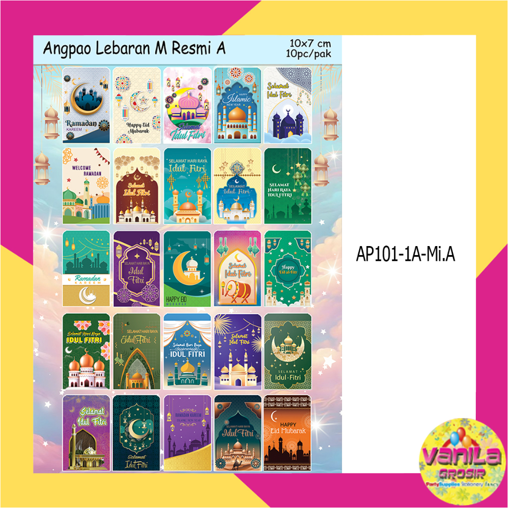 

(1Ball Isi 100Pak) Amplop Lebaran Idul Fitri RESMI Uk M, angpao lebaran uk M dewasa, amplop idul fitri grosir