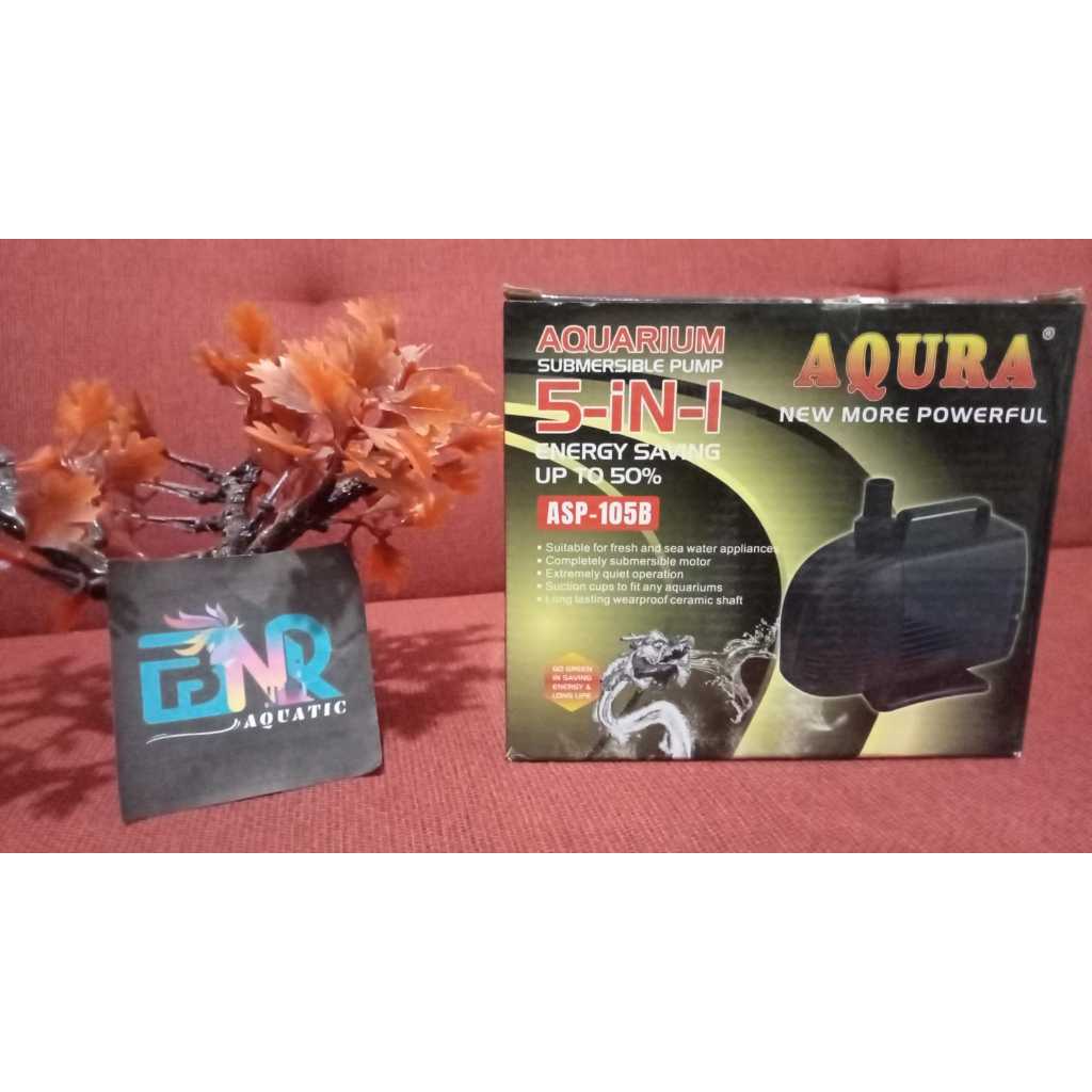 AQURA ASP-105B MESIN AQUARIUM HITAM..
