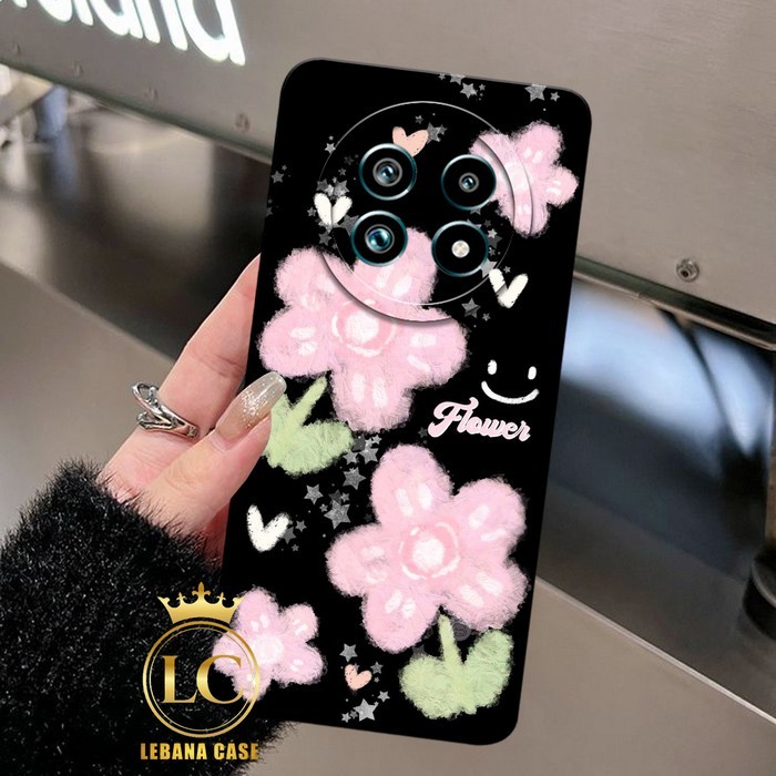 Case Untuk Realme 13 plus / realme 13 pro plus Case terbaru 2024 Motif mja flower 2 Softcase Silliko