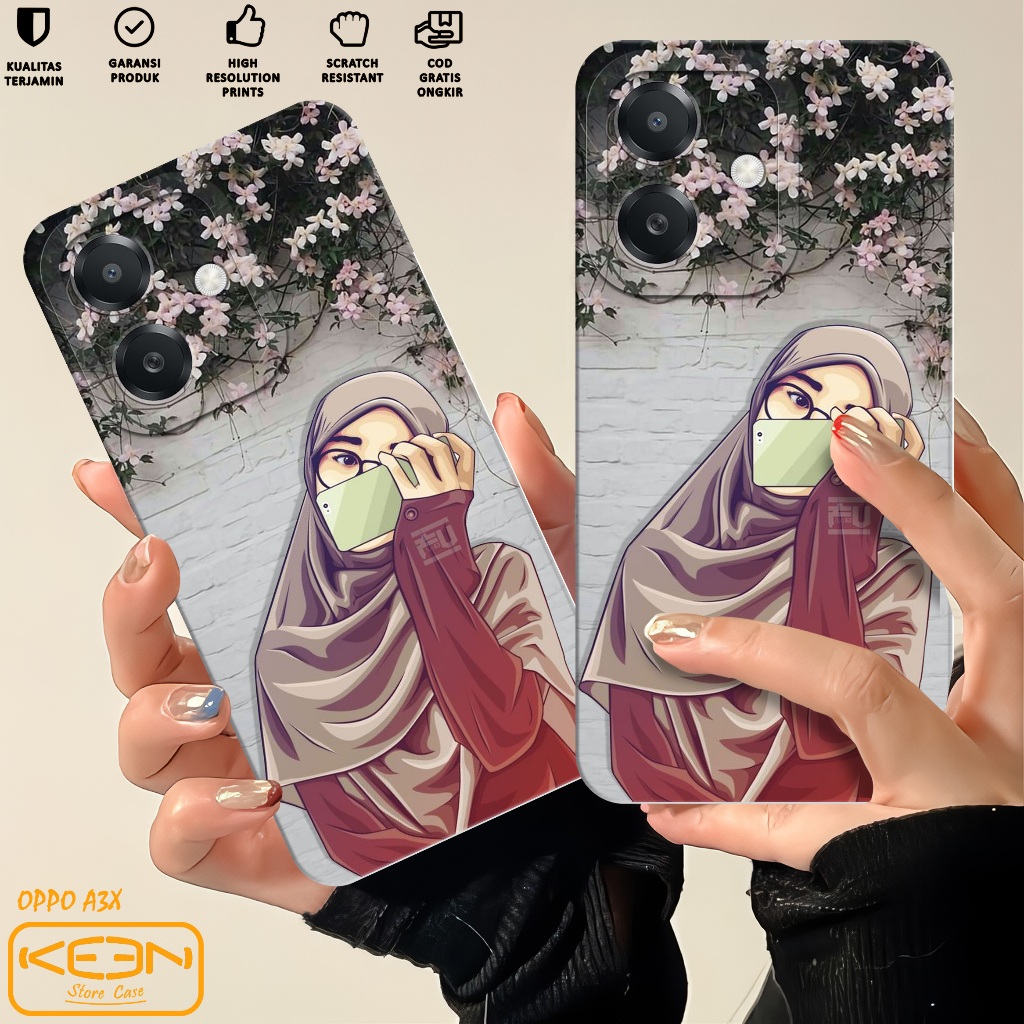 Case Oppo A3 NFC - Casing Hp Oppo A3 NFC Motif Hijabers - Softcase Oppo A3 NFC - Softcase Hp Oppo A3