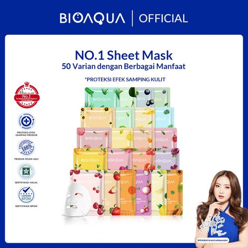 BioAqua Essence mask / Masker Essence Mask / Masker Wajah / BioAqua