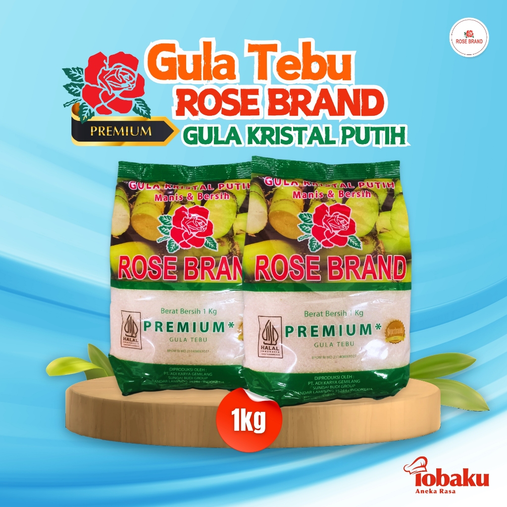 

ROSE BRAND Gula Kristal Putih GULA TEBU Premium 1kg _