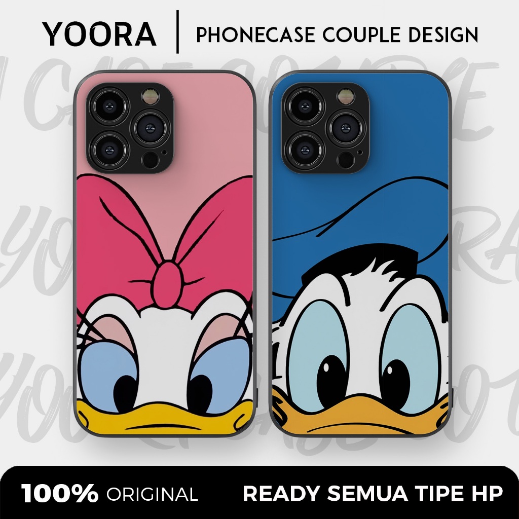 [DD09] Custom Case Couple Donald Duck Daisy Premium Bisa Untuk Semua Tipe Hp
