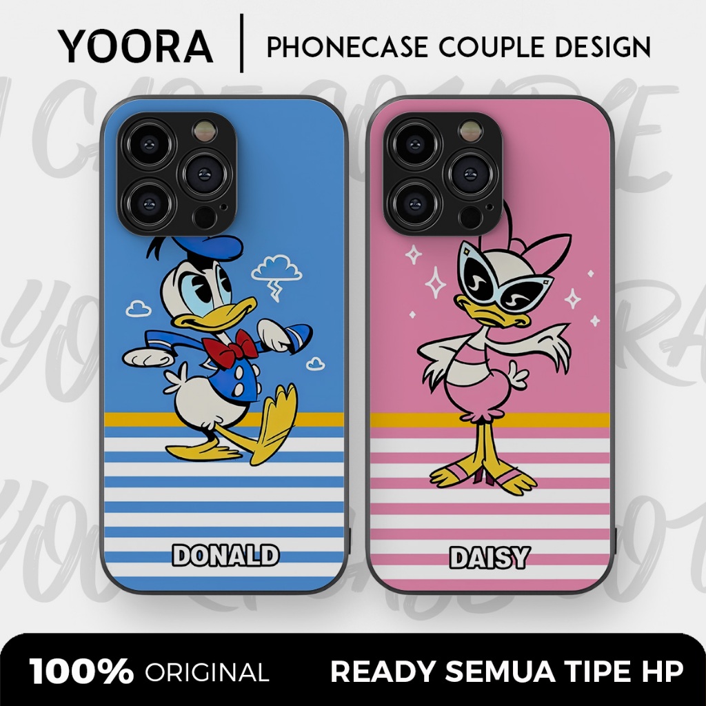 [DD10] Custom Case Couple Donald Duck Daisy Premium Bisa Untuk Semua Tipe Hp