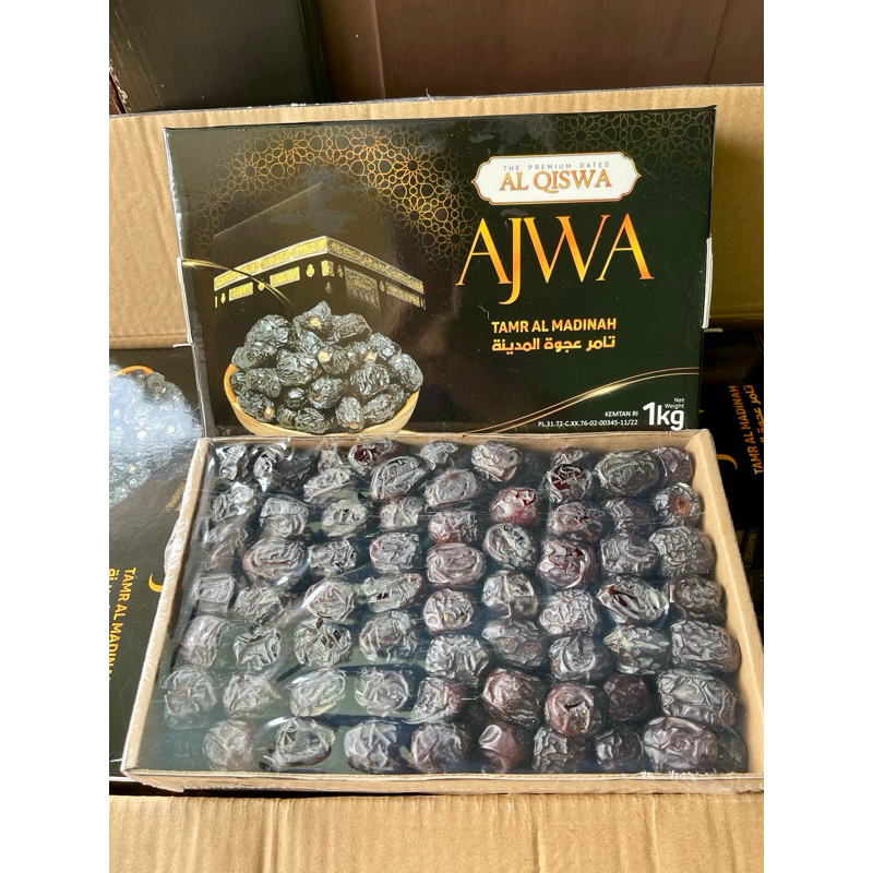 

kurma ajwa alqiswa 1kg / oleh oleh haji umroh