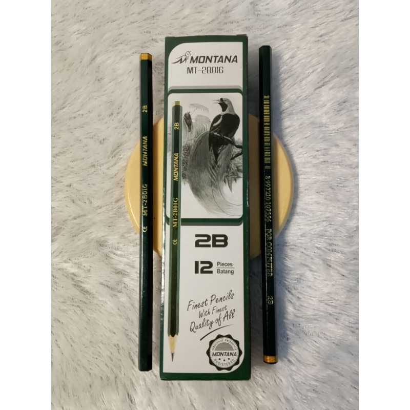 

Pensil 2B Montana MT-2B01G - 1 Kotak isi 12 Pensil