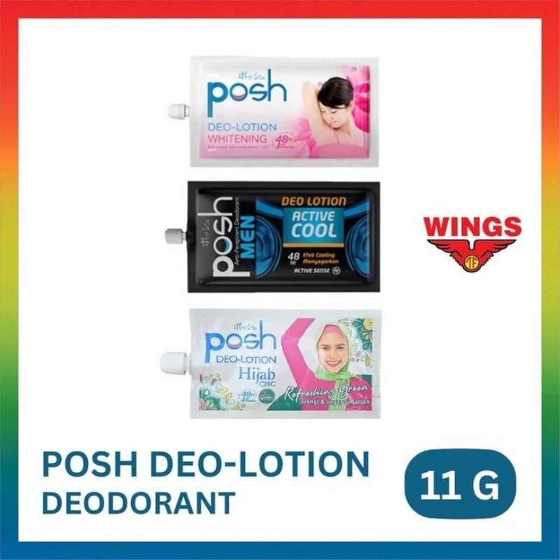 Posh Deo Lotion Whitening Deodorant Sachet / Posh Saset / Posh Deodorant Sachet / Deodorant / Deodor