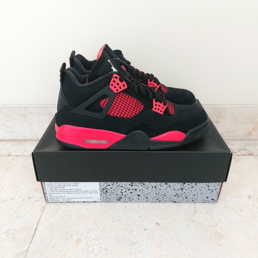 Nike Air Jordan 4 Red Thunder Black Original BNIB Authentic 100%