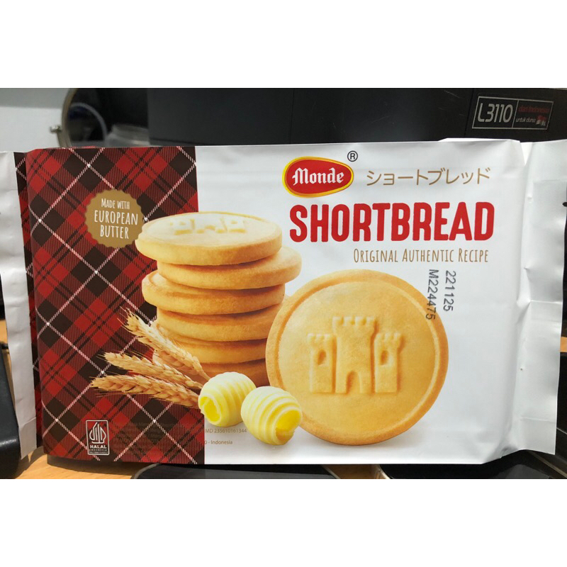 

Monde shortbread original authentic recipe 115gr