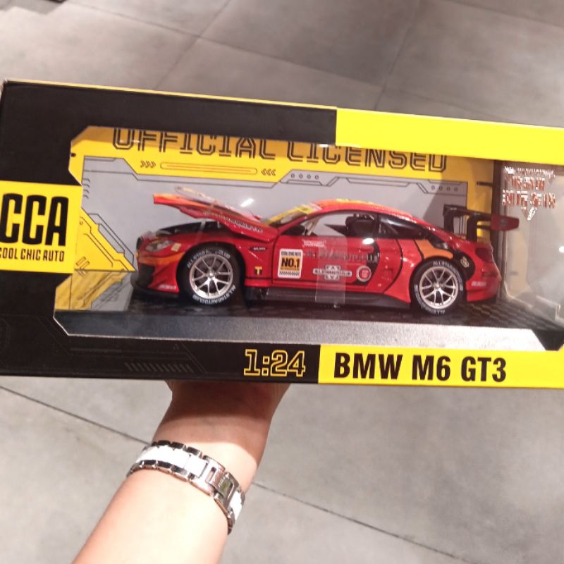DIECAST CCA BMW M6 GT3 RED 1:24