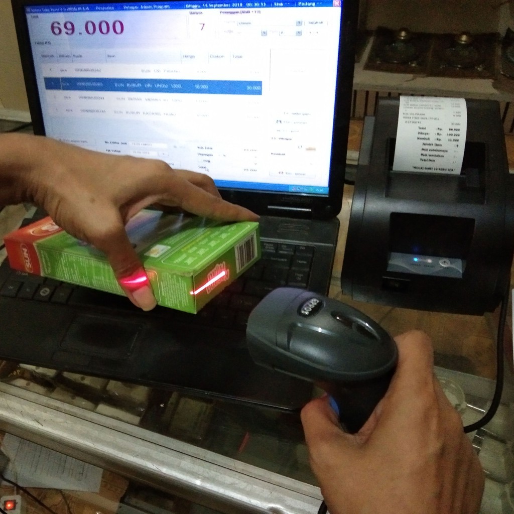 Paket Kasir Printer Bluetooth & Scanner & Software Solusi Toko 2.0 for PC dan Android