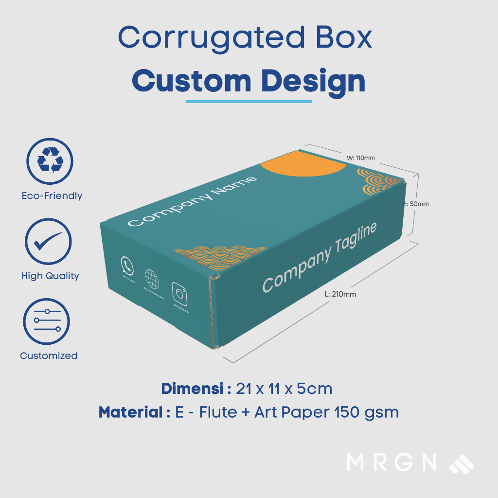 

Custom Cetak Corrugated Box Full Color - Kardus Karton Ecofriendly