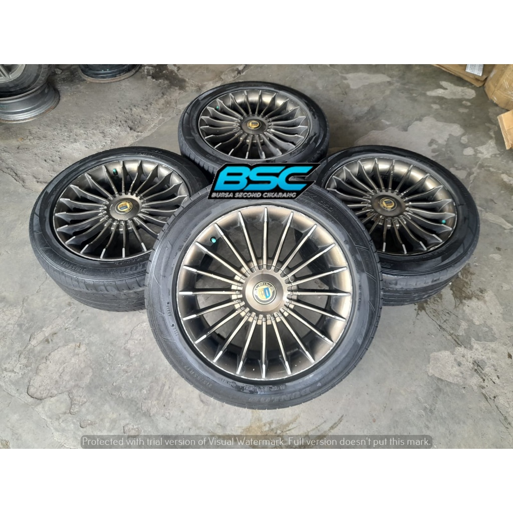 Velg Mobil Bekas R17 Alpina Pcd 5x100 5x114 Ban Bonus Ring 17 Buat CRV HRV Serena Innova Xpander Out