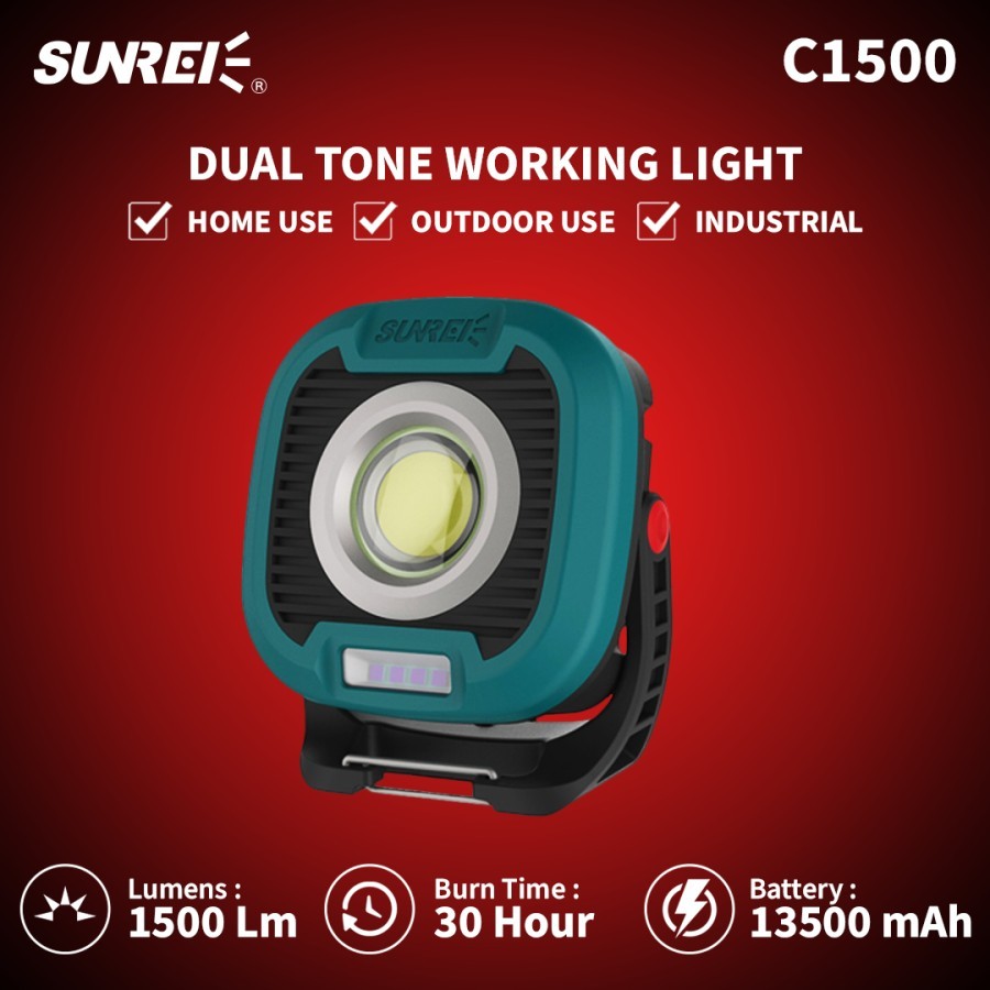 Lampu Serbaguna Sunrei C1500 Mini Camping Light