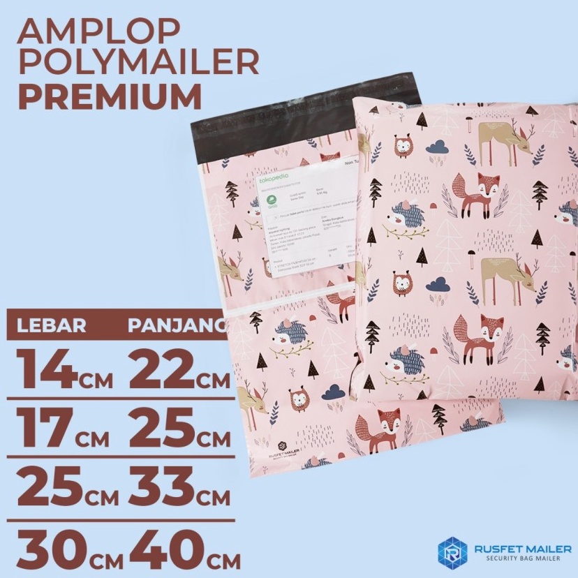 

AMPLOP PLASTIK POLYMAILER FOXY FRIENDS 4 VARIASI ADA KANTONG ALAMAT YZGEU8564