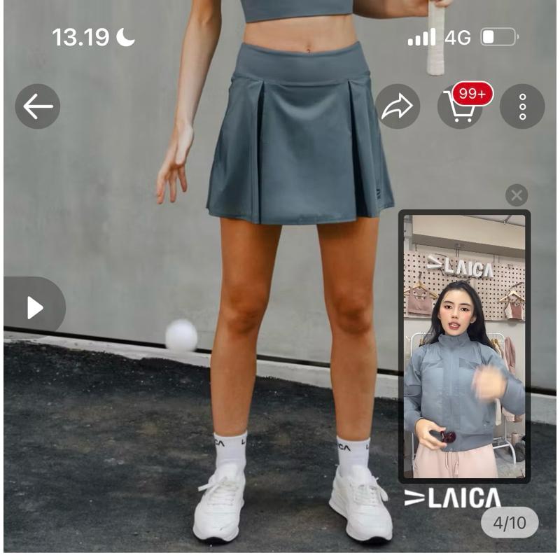 laica skirt warna steel gray