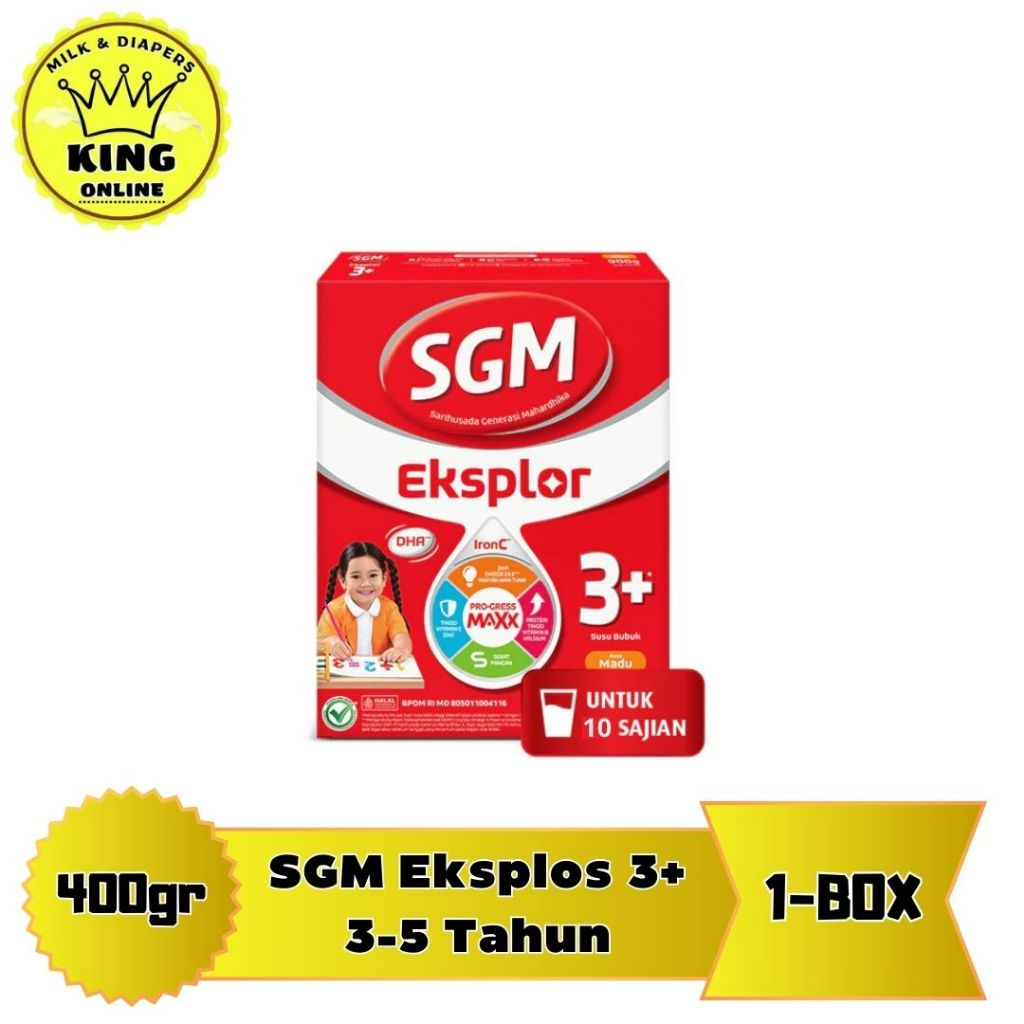 

SGM Eksplor 3+ Usia 3-5 Tahun Rasa Madu/Vanila 400gr/king.online