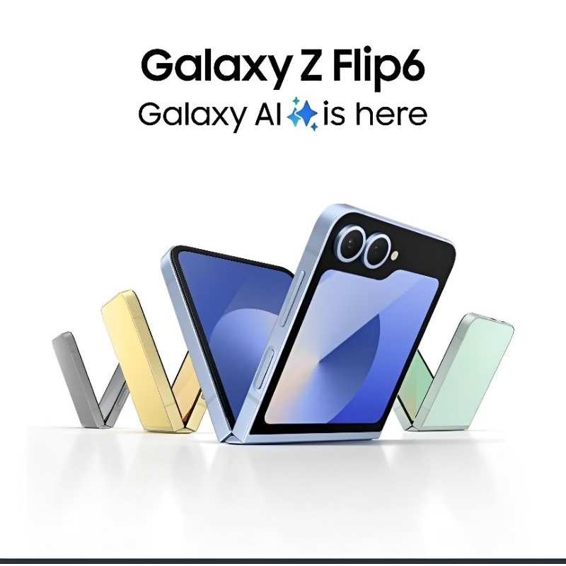 Samsung Galaxy Z Flipó [12/256GB] - Smartphone Al, Smartphone Lipat, Android, Kamera 50MP, FlexCam G