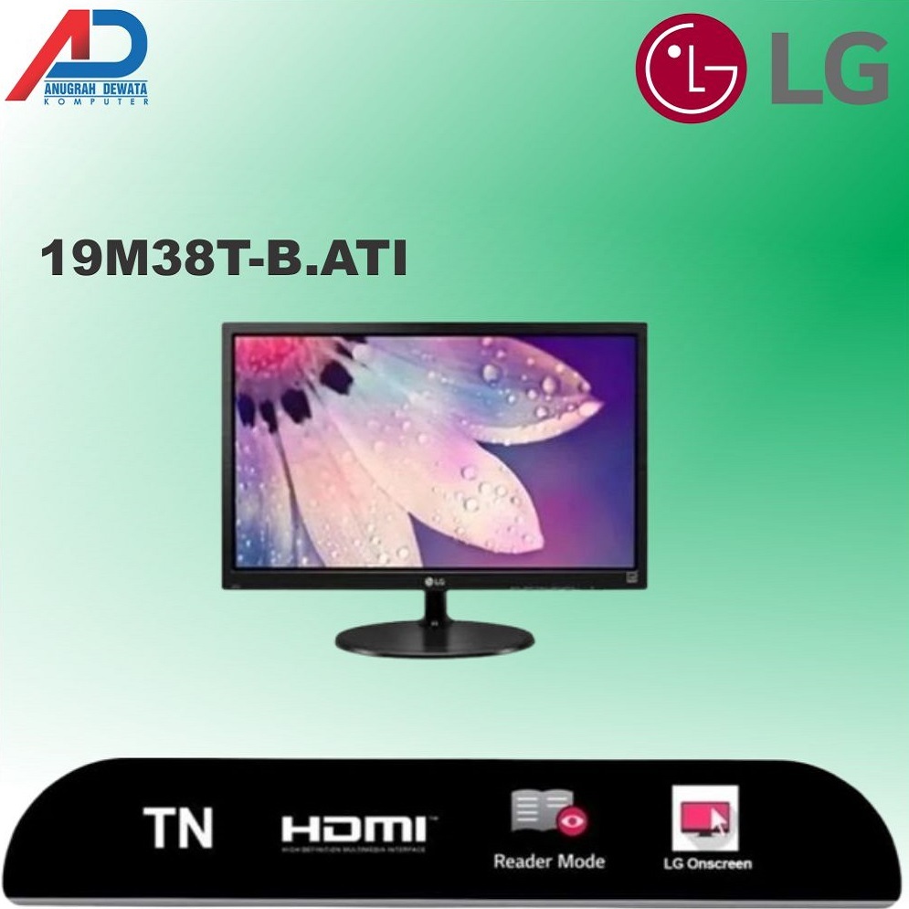 MONITOR LED LG 19 INCHI LED 19M38L-B.ATI IPS HDMI VGA