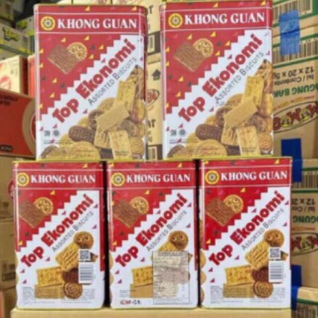 

PROMO KHONG GUAN BISCUITS TOP EKONOMI 1 CTN ISI 6 @1150gr