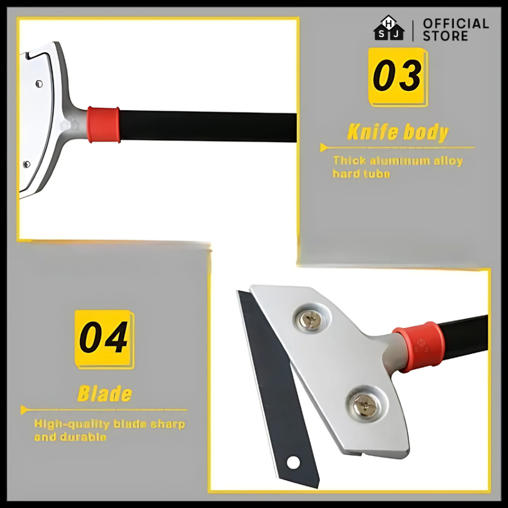 Kape Cat Pisau Dempul Alat Pengerok Cat Panjang / Scraper Kapi Gagang Panjang