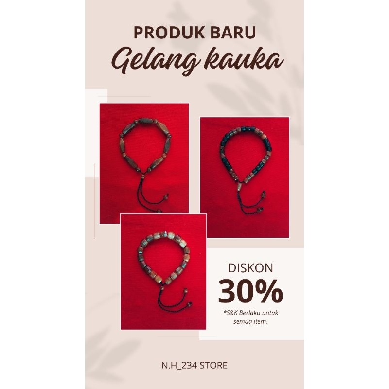 gelang kauka koka asli original