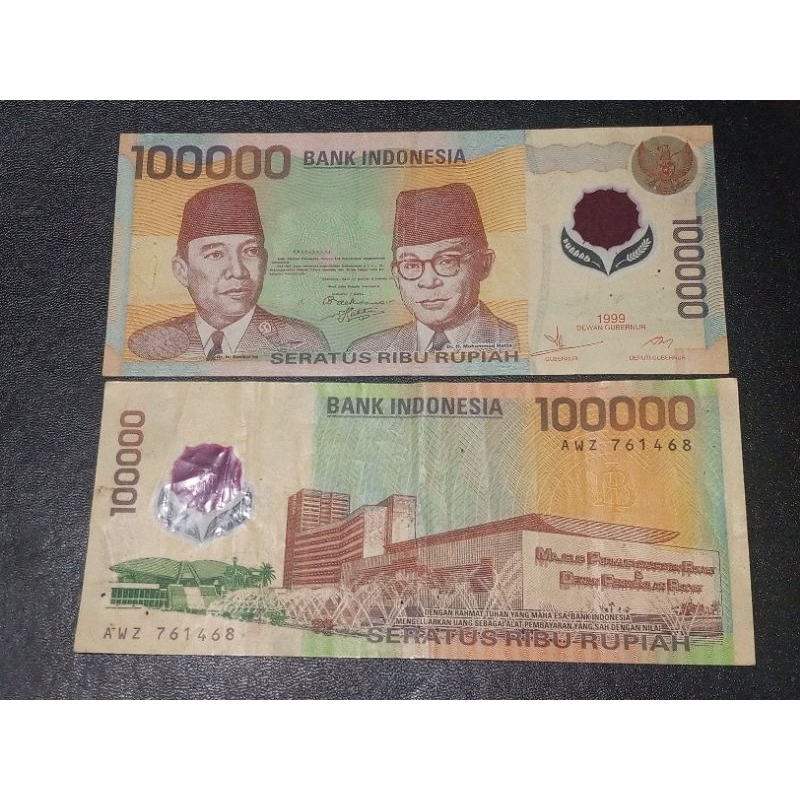 UIV11. 100000 Rupiah Soekarno Polymer Beredar