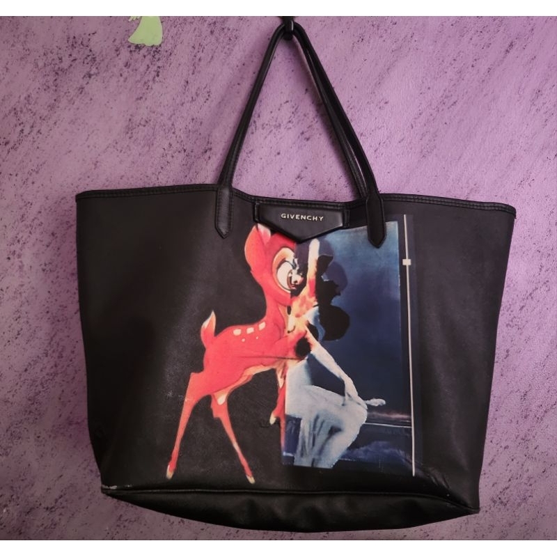 preloved givenchy tote bag black hitam