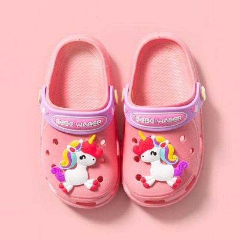 Sandal Crocs Anak Big Unicorn / Sandal Anak Tanggung Perempuan / Sandal Anak Remaja Perempuan / Sand