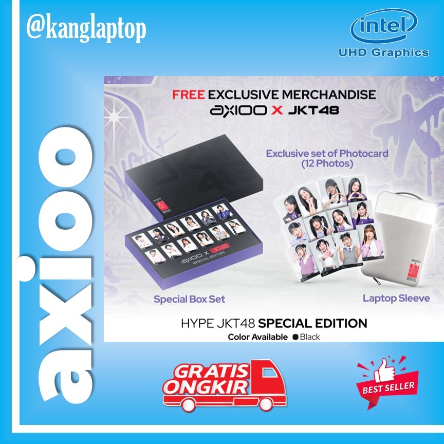 LAPTOP AXIOO HYPE 3 SPECIAL EDITION JKT48 LIMITED EDITION i3 1215U 16GB 512SSD WINDOWS 11 - GARANSI 