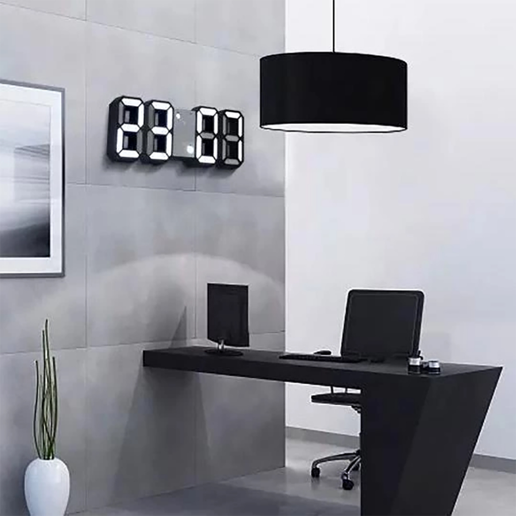 Jam Meja LED 3D / Jam Dinding Digital LED 3D