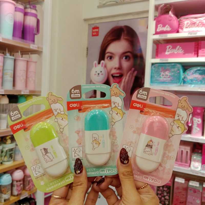 

Deli Correction Tape H352 6m X 5mm +koreksi alat tulis)