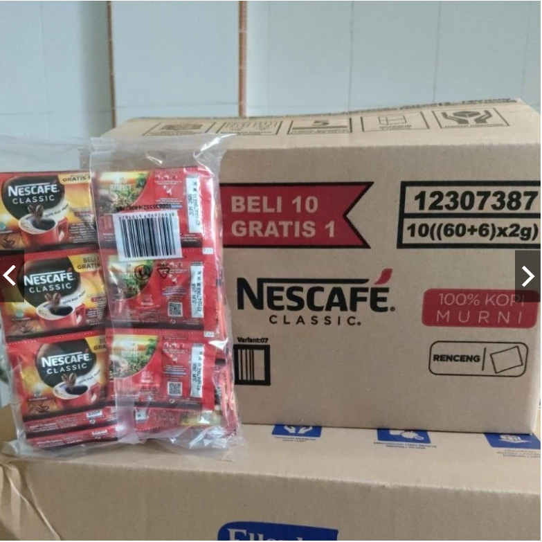 

Nescafe classic 2gr paket 6 dus