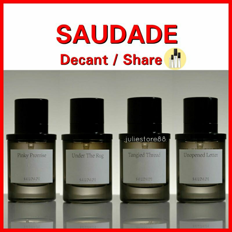 Decant Share Saudade Parfum EDP Unopened Letter Tangled Thread Under The Rug Pinky Promise