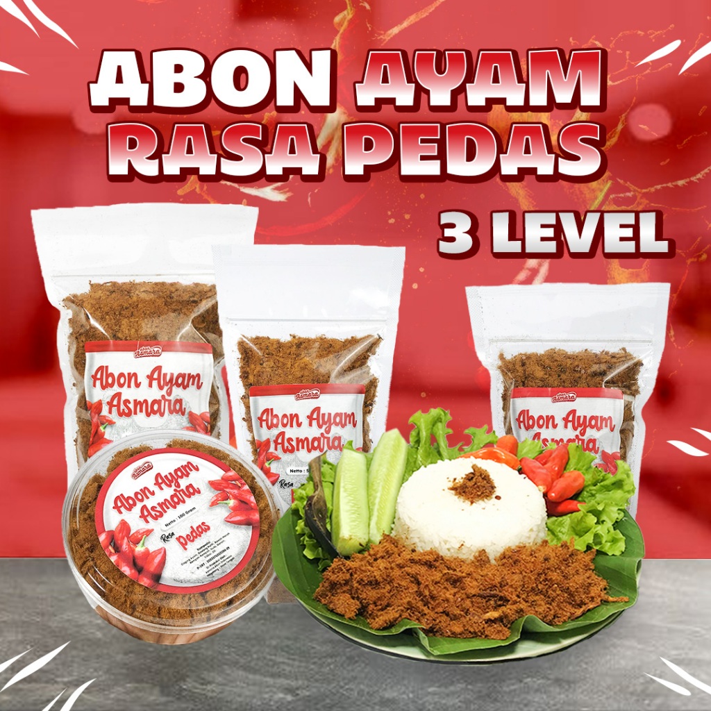 

Abon Ayam Rasa Pedas Super Enak & Murah, 100% Ayam Segar Pilihan - Abon Ayam Asmara