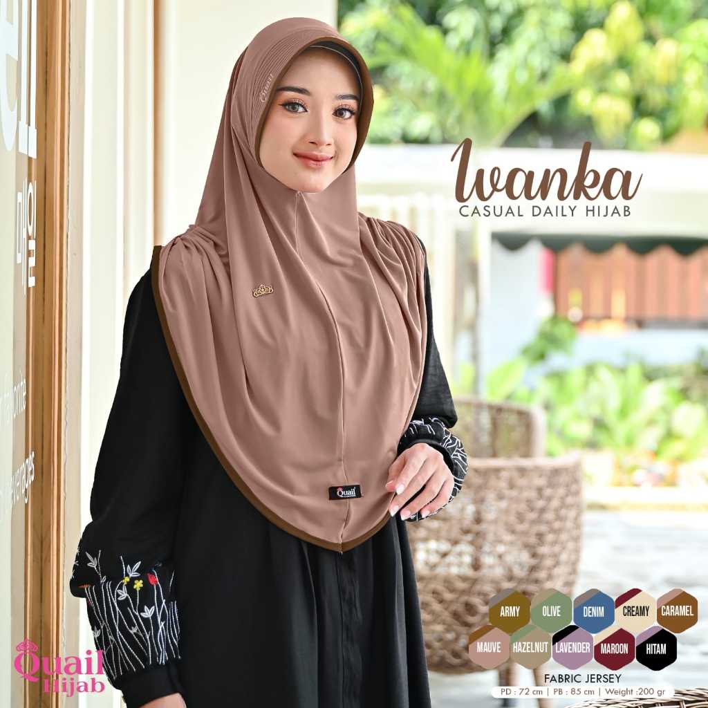 Ivanka Hijab Original Quail Hijab Instan Quail Hijab Daily Quail Ivanka Quail