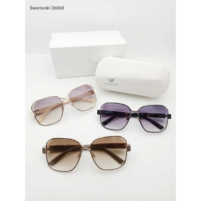 Kacamata fashion Swarovski SYAHRINI kacamata hitam kacamata gaya wanita anti UV protection