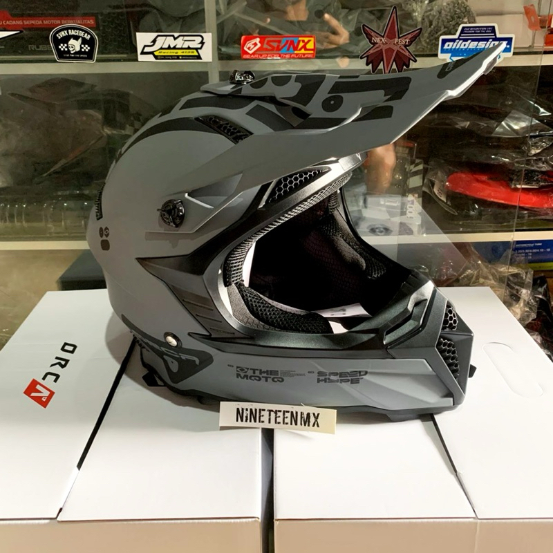 HELM CROSS ORCA THETA GREY MATTE