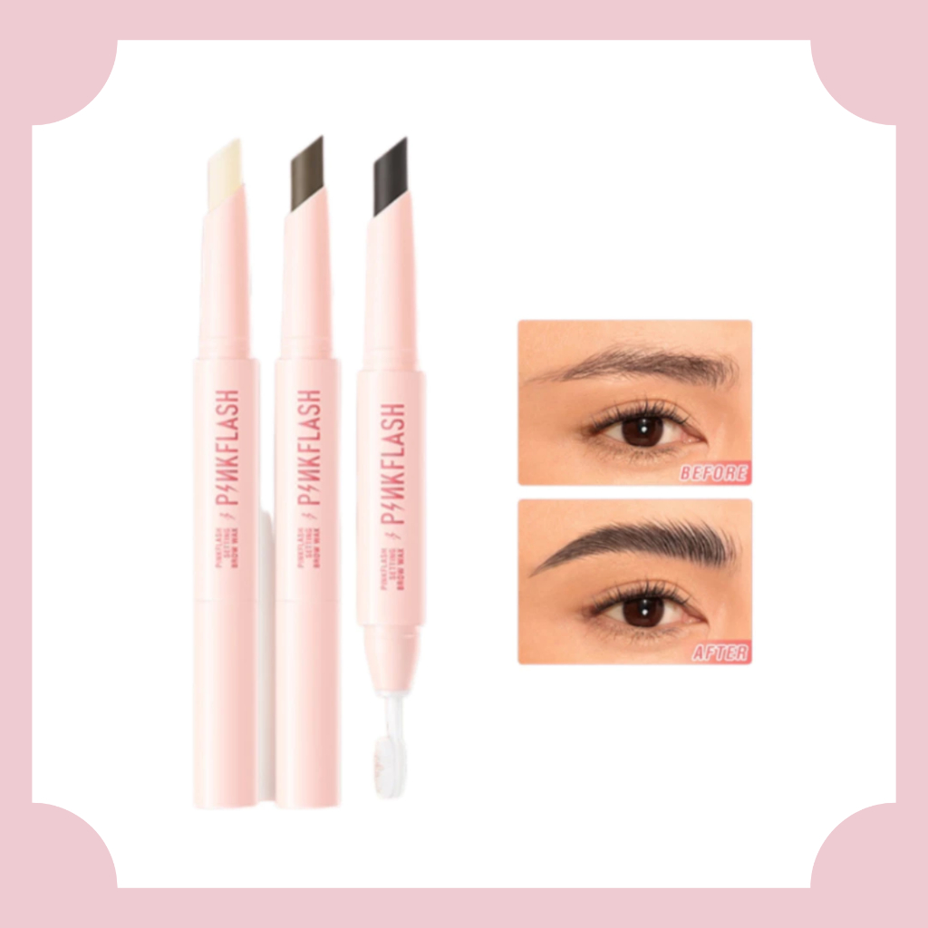 Pinkflash 2 in 1 Waterproof Sculpting Setting Brow Wax with Brush / Pensil Alis