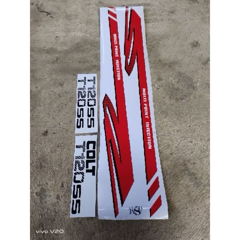 striping sticker list body Mitsubishi colt T120ss MPI new pick up colt t120 ss